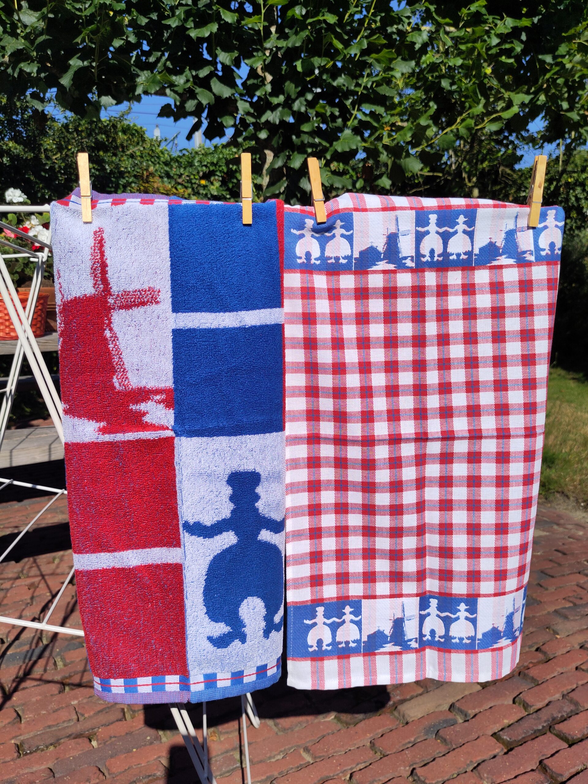 Holland, keukenset (thee- en keukendoek, 100% katoen, jacquard weving, DDDDD (nederlands)