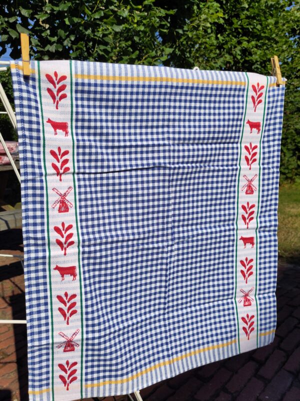 Dutch Blue Icons, keukenset (thee- en keukendoek, 100% katoen, jacquard weving, DDDDD (Nederlands) - Afbeelding 3