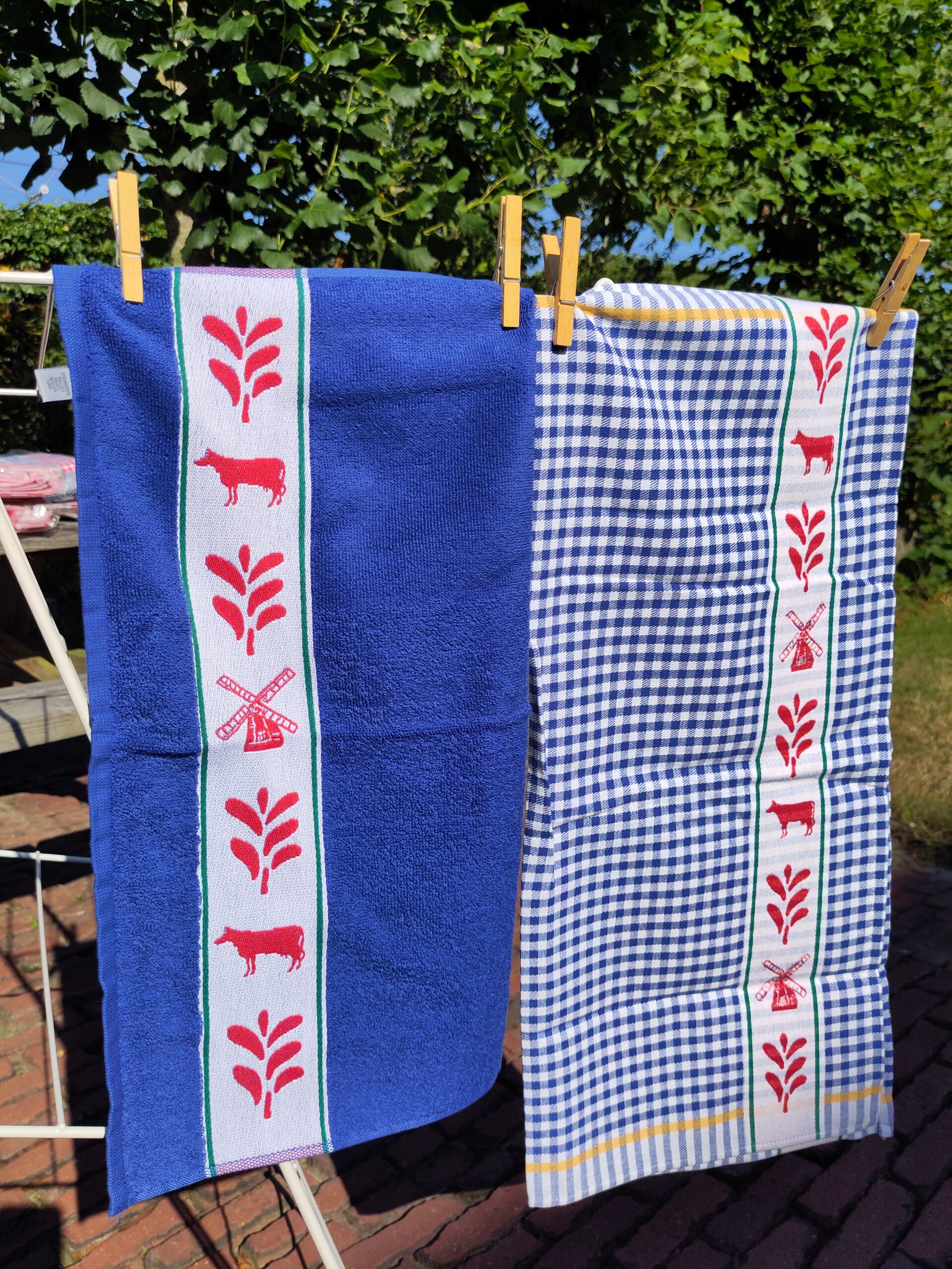 Dutch Blue Icons, keukenset (thee- en keukendoek, 100% katoen, jacquard weving, DDDDD (Nederlands)