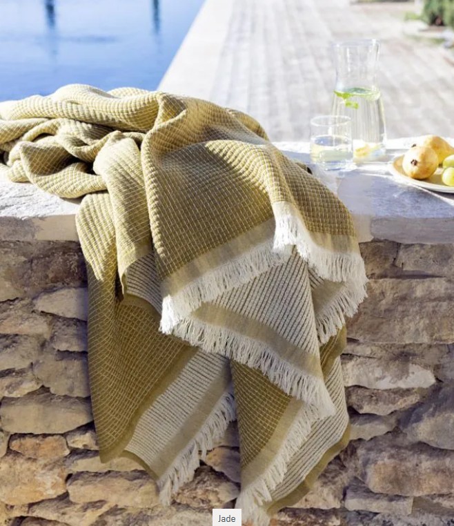 Empreintes Throw, plaid, merinos, Brun de Vian-Tiran (Frankrijk) - Afbeelding 6