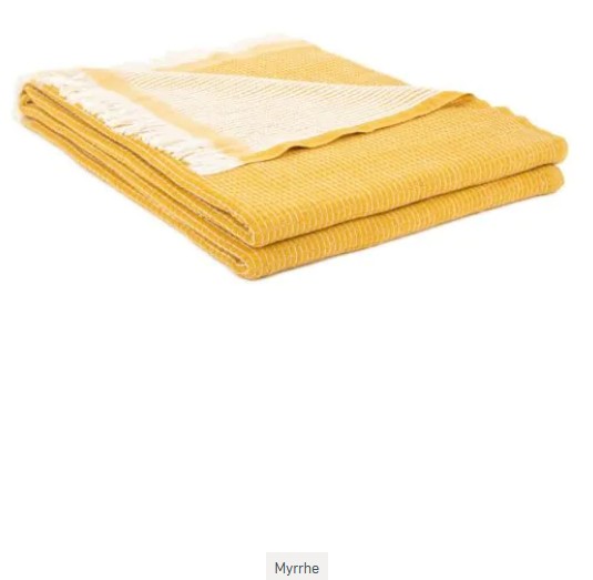 Empreintes Throw, plaid, merinos, Brun de Vian-Tiran (Frankrijk) - Afbeelding 11