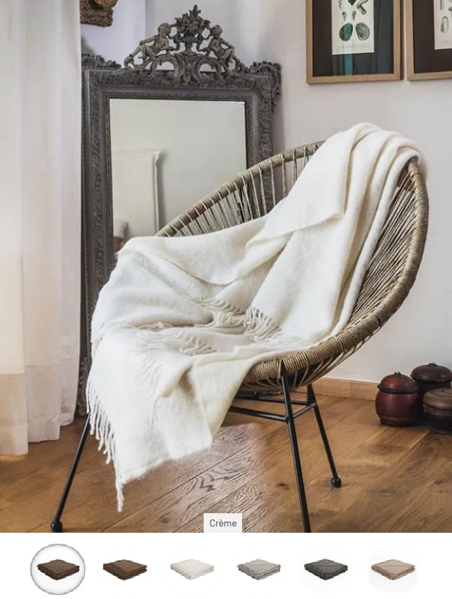 Baby Lama, plaid, Brun de Vian-Tiran (Frankrijk)