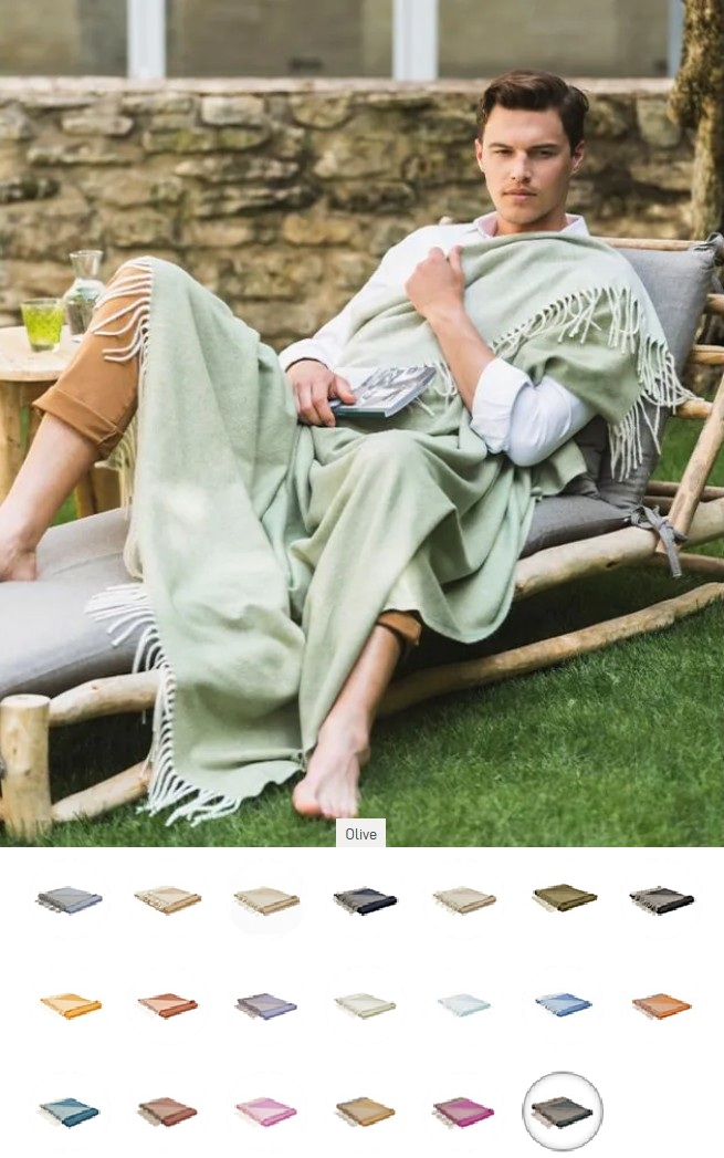 Chandigarh, duotone plaid, kasmir, Brun de Vian-Tiran (Frankrijk)