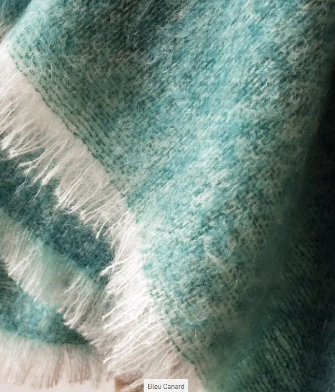 Mohair Givré, plaid, mohair, Brun Vian de Tiran (Frankrijk) - Afbeelding 3