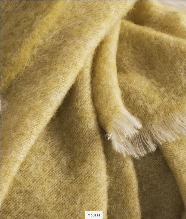 Mohair Givré, plaid, mohair, Brun Vian de Tiran (Frankrijk) - Afbeelding 7