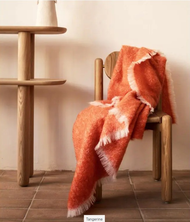 Mohair Givré, plaid, mohair, Brun Vian de Tiran (Frankrijk) - Afbeelding 8