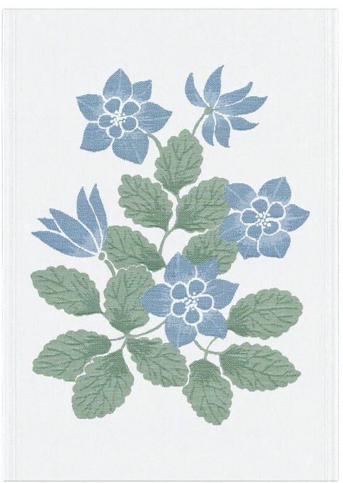 Ängsblä, keukendoek, 100% katoen, jacquard weving, Ekelund (Zweden)