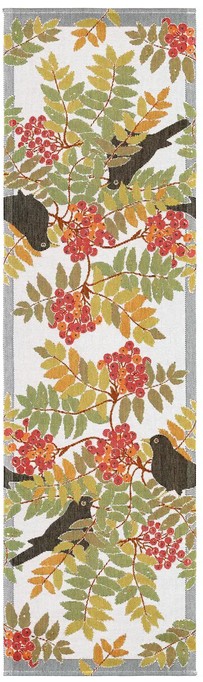 Koltrast, loper placemat servet, 100% katoen, jacquard weving, Ekelund (Zweden)