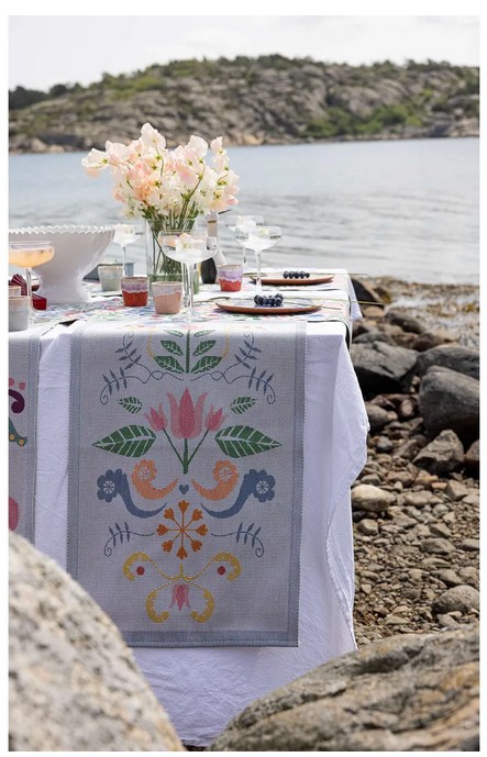 Lindas Tulpan, keukendoek, 100% katoen, jacquard weving, Ekelund (Zweden) - Afbeelding 2