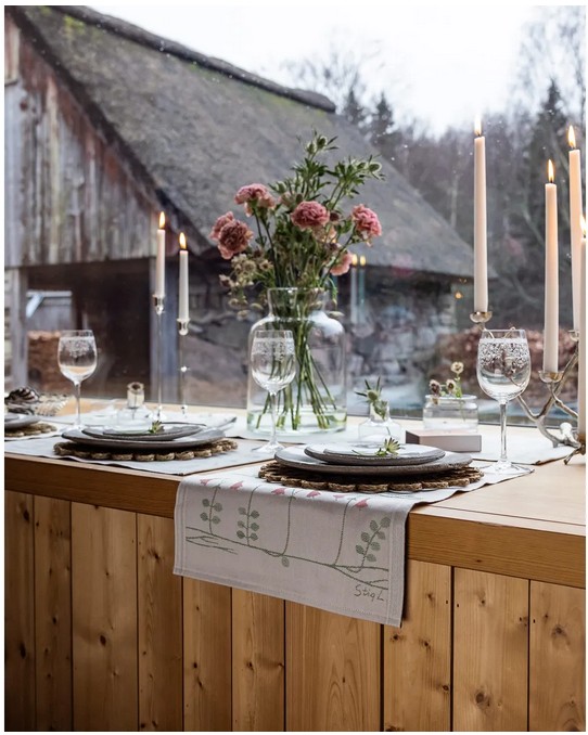 Linnea, loper placemat, 100% katoen, jacquard weving, Ekelund (Zweden) - Afbeelding 6