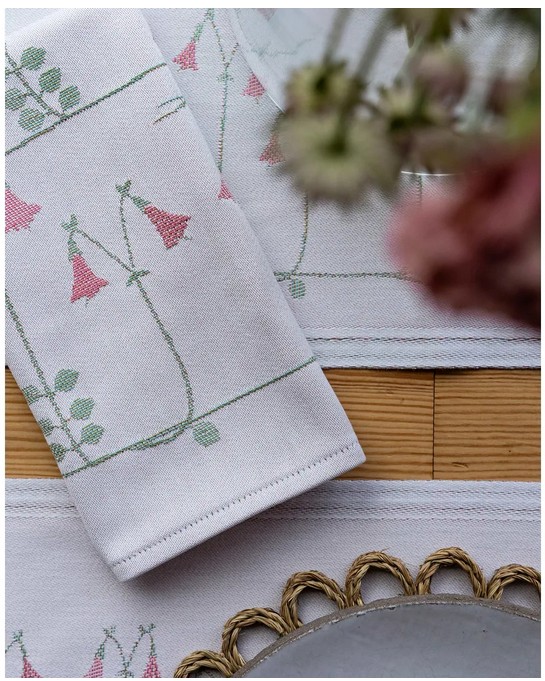 Linnea, loper placemat, 100% katoen, jacquard weving, Ekelund (Zweden)