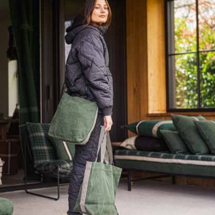 Billie, schoudertas, toilettas, etui, cross body 100% linnen, Libeco (België)