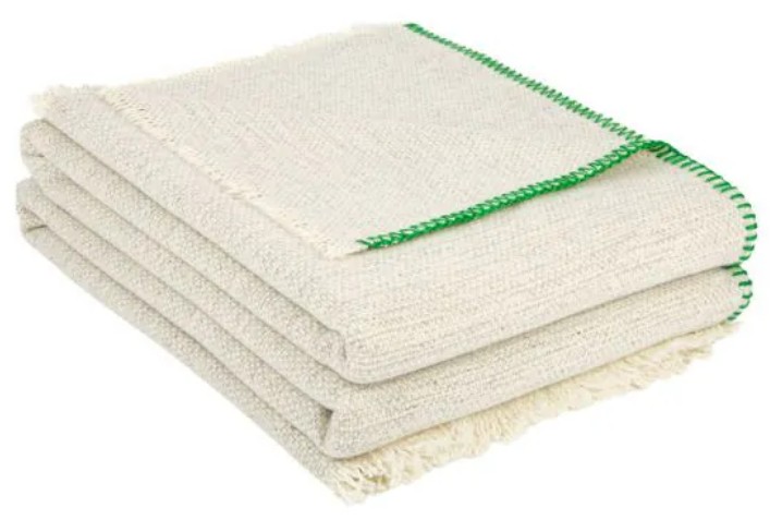 Canisses, deken, zomer 90% merinos wol 10% linnen, Brun de Vian-Tiran (Frankrijk) - Afbeelding 25