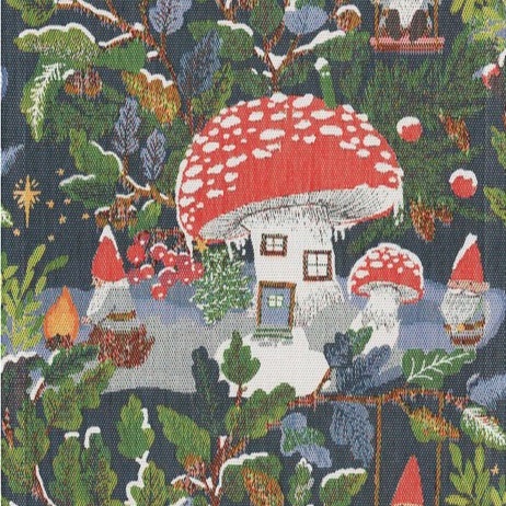Svampskog, loper keukendoek, 100% katoen, jacquard weving, Ekelund (Zweden)