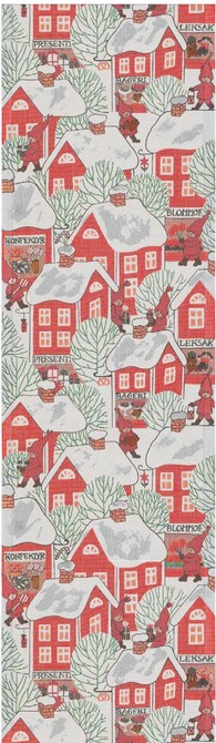 Tomtebyn, loper servet keukendoek, 100% katoen, jacquard weving, Ekelund (Zweden) - Afbeelding 3