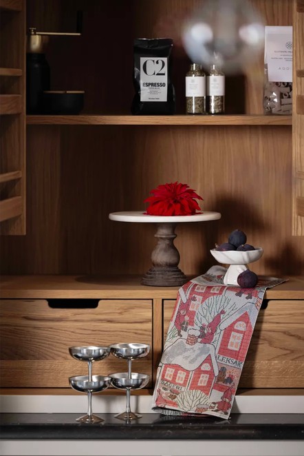 Tomtebyn, loper servet keukendoek, 100% katoen, jacquard weving, Ekelund (Zweden) - Afbeelding 7
