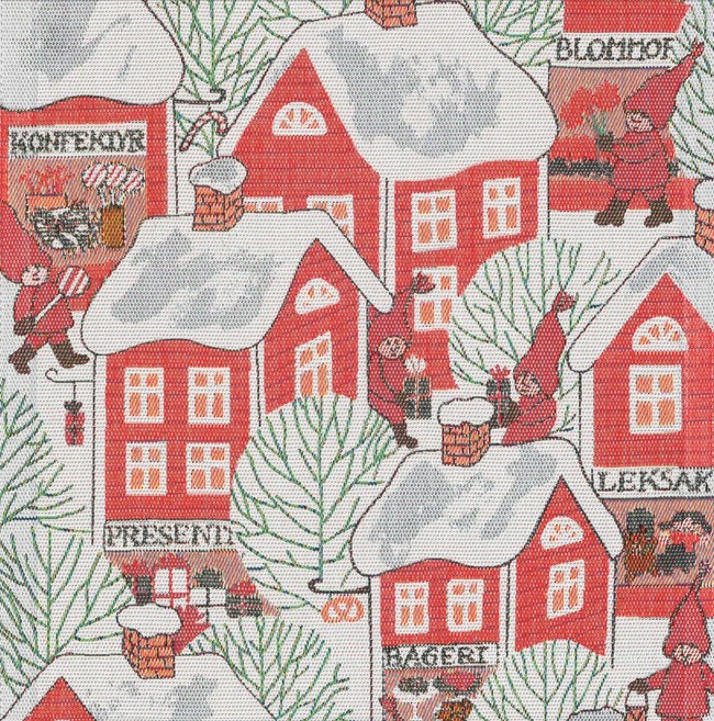 Tomtebyn, loper servet keukendoek, 100% katoen, jacquard weving, Ekelund (Zweden) - Afbeelding 8